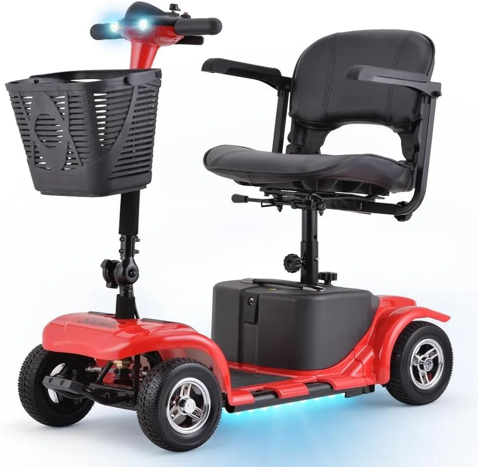 Back Part Area for SKRT mobility scooter Red, include rear wheels, motor