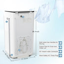 Upgraded compact washing machine, fully automatic 2-in-1 washer and spin dryer machine