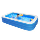 6 Person Large Inflatable Swimming/Ball Pool 120"x72"x22" 0.3mm PVC Thickness