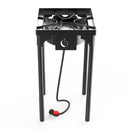 Outdoor & Indoor Portable Propane Stove, Single Burners with Gas Premium Hose