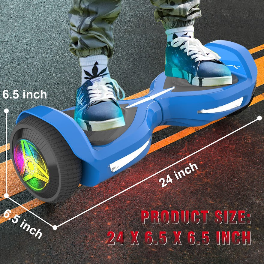 Hoverboard Self Balancing Scooter for Kids Hover Board with 6.5" Wheels Built-in Bluetooth Speaker Bright LED Lights