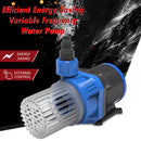 Variable Water Pump, Aquariums Ultra Quiet Circulation Amphibious Pump for Aquarium, Fish Tank, Pond and Fountain, - 1585GPH