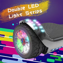 H-Rogue All-Terrain Bluetooth Hoverboard with Light-Up Wheels | Black