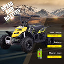 SKRT MONSTER INSECT 24V 100W ALL TERRIAN MINI ELECTRIC QUAD BIKE ATV FOR KIDS (6~12 YEARS OLD)Yellow