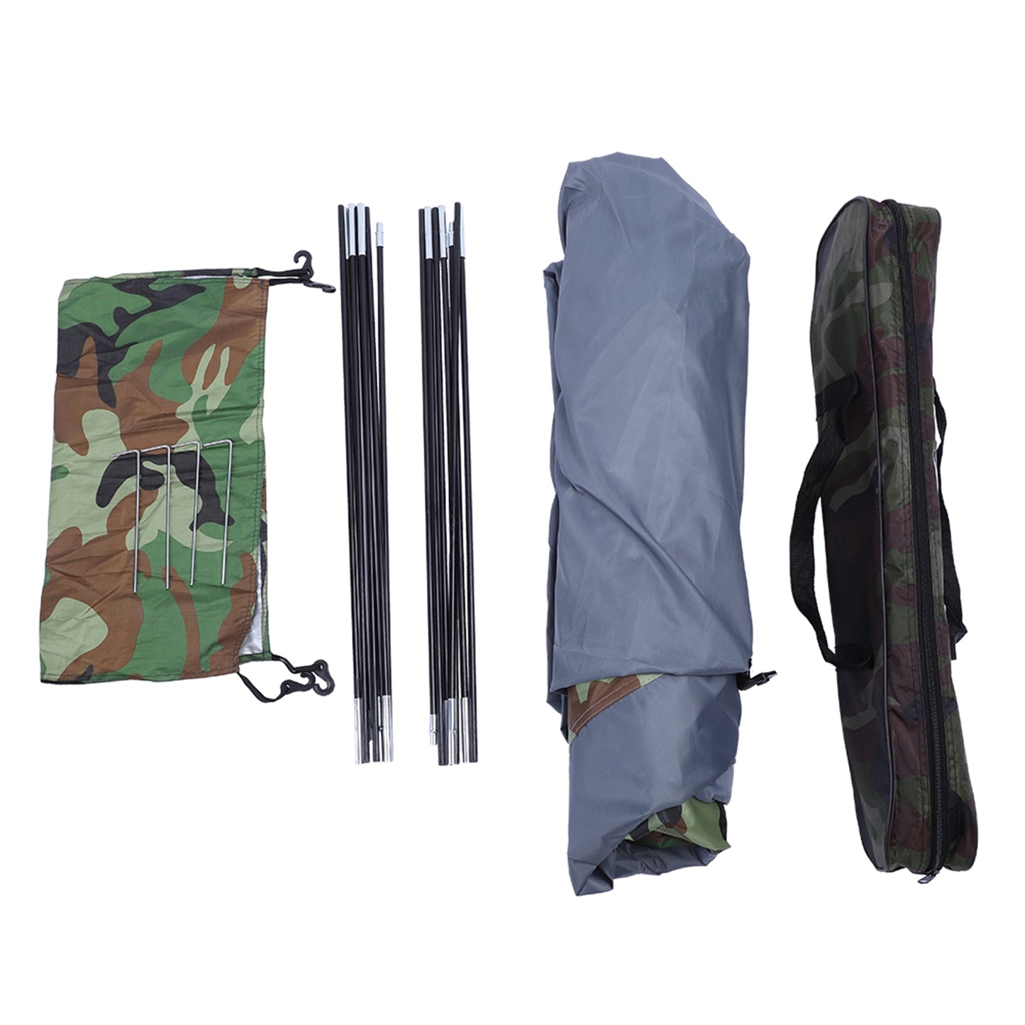4 Person Camouflage Portable Dome Tents for Camping with Carry Bag for Hiking Picnic Fishing Travel Outdoor Sports