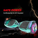 HOVERSTAR Hoverboard All New Version-HS2.0, Chrome Color & Coating Skins Two Wheels Self-Balancing Scooter with Wireless Speaker Playing Music & Led Wheels Flashing Lights