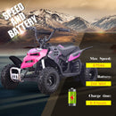 SKRT MONSTER INSECT 24V 100W ALL TERRIAN MINI ELECTRIC QUAD BIKE ATV FOR KIDS (6~12 YEARS OLD)Pink