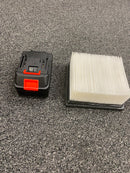 18V portable vacuum parts- extral battery and filter