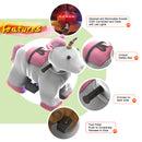 Electric Stuffed Ride on Unicorn Animals for 3-7 Years Old (6V/7A)