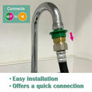 KAPAS Washer Snap Coupling Adapter, Dishwasher Adapter for Faucet