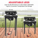 Outdoor & Indoor Portable Propane Stove, Single Burners with Gas Premium Hose