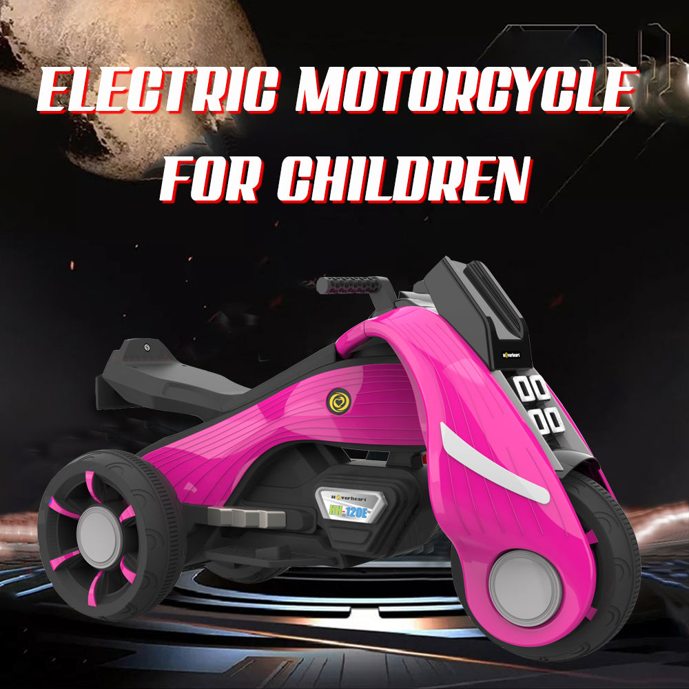 Battery Operated Electric Trike Motorcycles Ride-On for Kids | Pink