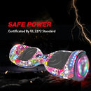 HOVERSTAR Hoverboard All New Version-HS2.0, Chrome Color & Coating Skins Two Wheels Self-Balancing Scooter with Wireless Speaker Playing Music & Led Wheels Flashing Lights