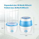 KAPAS Foldable Mini Washing Machine, (5.7Lb/2.6kg Capacity) Portable Compact Lightweight Washer for BABY Clothes, Travel, Camping, Truck Driving, Trip, RV