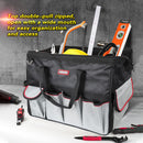 KAPAS Wide Mouth Tool Bag, Tote Bag Made by Water Proof Material and Wear-Resisting Hard Base (21-Inch)