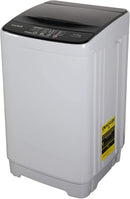 Compact Washing Machine, KAPAS Fully Automatic 2-in-1 Washer & Air Spin Drying Machine with11 LBS Capacity Top Load Tub Washer Built-in Drain Pump and Long Hose (Grey )