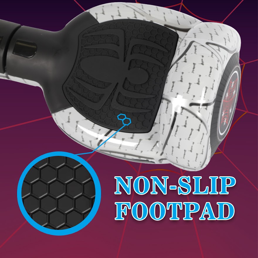 Spider Hoverboard Self Balancing Scooter 6.5" Two-Wheel Hoverboards with Bluetooth Speaker and LED Lights Electric Scooter for Kids and Adult