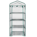 SUNORGREEN 4 Tier Mini Greenhouse With Sturdy Portable Shelves , COVER AND ROLL-UP ZIPPER DOOR