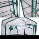 SUNORGREEN 4 Tier Mini Greenhouse With Sturdy Portable Shelves , COVER AND ROLL-UP ZIPPER DOOR