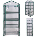 SUNORGREEN 4 Tier Mini Greenhouse With Sturdy Portable Shelves , COVER AND ROLL-UP ZIPPER DOOR