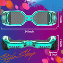 H-Rogue All-Terrain Bluetooth Hoverboard with Light-Up Wheels | Turquoise