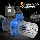 Variable Water Pump, Aquariums Ultra Quiet Circulation Amphibious Pump for Aquarium, Fish Tank, Pond and Fountain, - 1585GPH