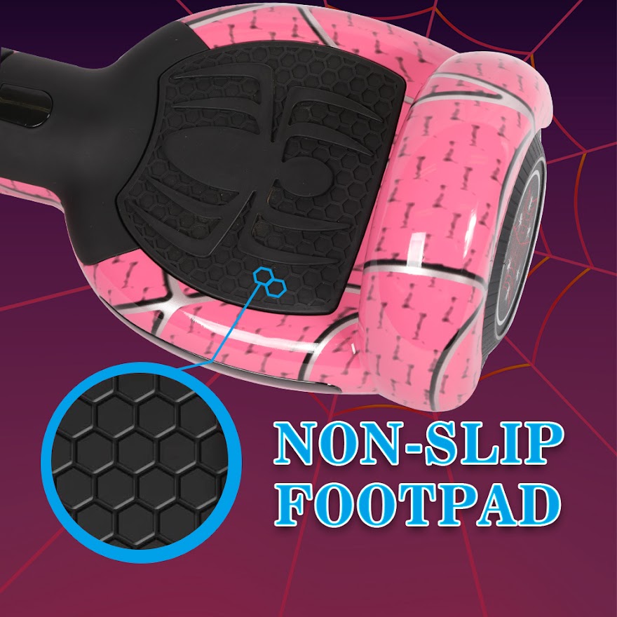 Spider Hoverboard Self Balancing Scooter 6.5" Two-Wheel Hoverboards with Bluetooth Speaker and LED Lights Electric Scooter for Kids and Adult