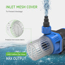 Variable Water Pump, Aquariums Ultra Quiet Circulation Amphibious Pump for Aquarium, Fish Tank, Pond and Fountain, - 1585GPH