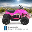 HOVERHEART Titan ATV Motor Power 350 w Brush Motor. Battery 24 v 12 Ah - Pink