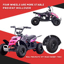 SKRT MONSTER INSECT 24V 100W ALL TERRIAN MINI ELECTRIC QUAD BIKE ATV FOR KIDS (6~12 YEARS OLD)Pink