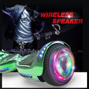 HOVERSTAR Hoverboard All New Version-HS2.0, Chrome Color & Coating Skins Two Wheels Self-Balancing Scooter with Wireless Speaker Playing Music & Led Wheels Flashing Lights