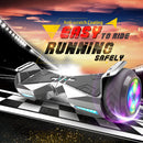 H-Warrior Hoverboard with LED Wheels, Bluetooth Speaker | Chrome Silver