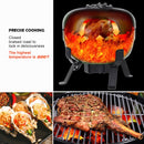 Ceramic BBQ Grill 8inch, Easy to carry, for Outdoor Cooking, Picnic, Patio, Backyard,green