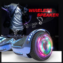 HOVERSTAR Hoverboard All New Version-HS2.0, Chrome Color & Coating Skins Two Wheels Self-Balancing Scooter with Wireless Speaker Playing Music & Led Wheels Flashing Lights