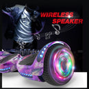 HOVERSTAR Hoverboard All New Version-HS2.0, Chrome Color & Coating Skins Two Wheels Self-Balancing Scooter with Wireless Speaker Playing Music & Led Wheels Flashing Lights