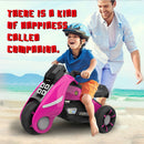 Battery Operated Electric Trike Motorcycles Ride-On for Kids | Pink