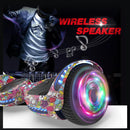 HOVERSTAR Hoverboard All New Version-HS2.0, Chrome Color & Coating Skins Two Wheels Self-Balancing Scooter with Wireless Speaker Playing Music & Led Wheels Flashing Lights