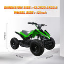 HOVERHEART Mars 24V 350W Electric Quad Battery-Powered MINI ATV - Green