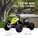 SKRT MONSTER INSECT 24V 100W ALL TERRIAN MINI ELECTRIC QUAD BIKE ATV FOR KIDS (6~12 YEARS OLD)Yellow