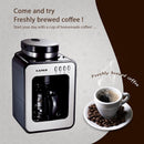 KAPAS Mini Automatic Coffee Machine With Grinding Function, Programmable Timer Mode and Keep Warm Plate,0.6L Capacity, 600W