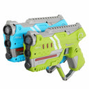 HILLO Laser Tag Guns Sets of 2, Flashing LED Space Blaster Gun Toys with Sounds Effects, Vibrating Futuristic Pistols for Indoor & Outdoor Gmae for Boys & Girls and Family, More Guns Compatible