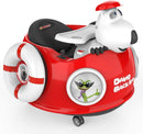 HOVER HEART Bernard Bear Ride-On Toy 6V/4.5Ah with LED 4 Wheels for Kids (Red)