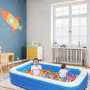 6 Person Large Inflatable Swimming/Ball Pool 120"x72"x22" 0.3mm PVC Thickness