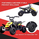 SKRT MONSTER INSECT 24V 100W ALL TERRIAN MINI ELECTRIC QUAD BIKE ATV FOR KIDS (6~12 YEARS OLD)Yellow