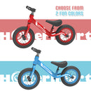 HOVER HEART Lightweight Kid's Balance Bike, 12'' Sports Balance Bike for Toddlers 18~48 Months, 2~4 Years Old with Adjustable seat and Absorbing Pneumatic Tire (Blue)
