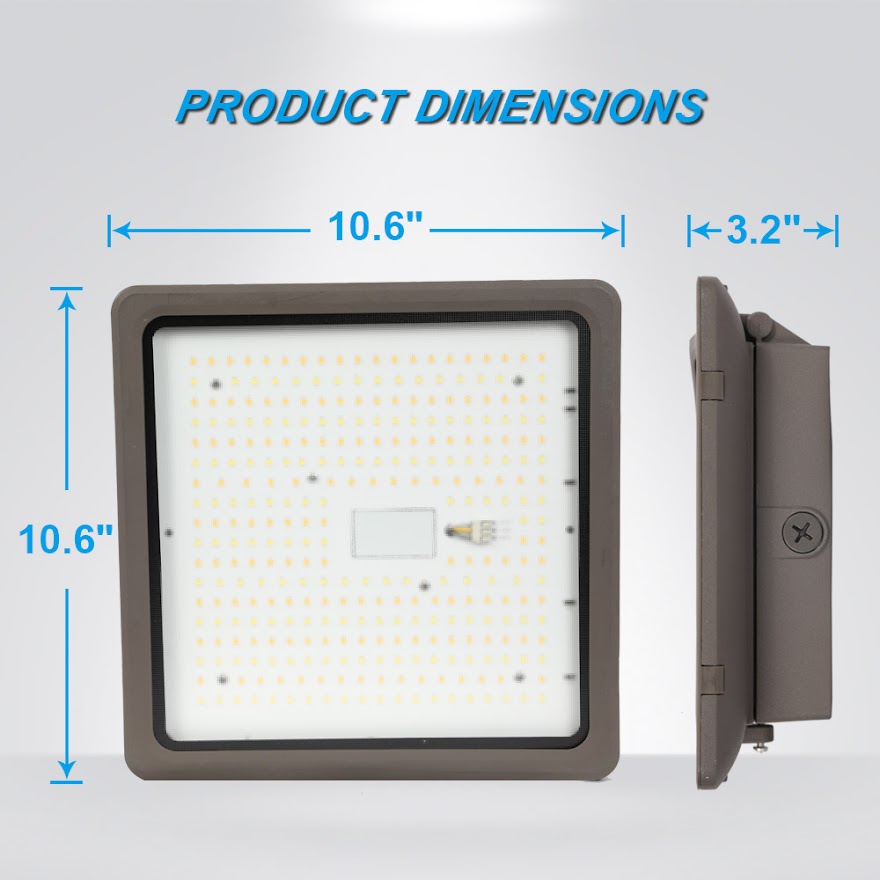 LED Canopy Lights 70Watt, 5000K Daylight White, 120-277V LED Shop Light for Warehouse, Garage,Backyard