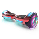 HOVERSTAR Hoverboard All New Version-HS2.0, Chrome Color & Coating Skins Two Wheels Self-Balancing Scooter with Wireless Speaker Playing Music & Led Wheels Flashing Lights