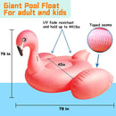 INFLATABLE 78" GIANT OUTDOOR FLAMINGO SWIMMING POOL FLOAT LOUNGE