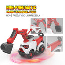 Hoverheart Ride On Electric Motor Excavator With Manual Digger & Music Sounds (Red)