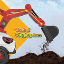 Hoverheart Ride On Electric Motor Excavator With Manual Digger & Music Sounds (Red)